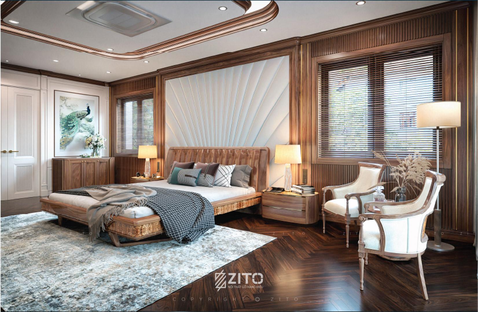 thiết kế nội thất nhà vườn phong cách Indochine
